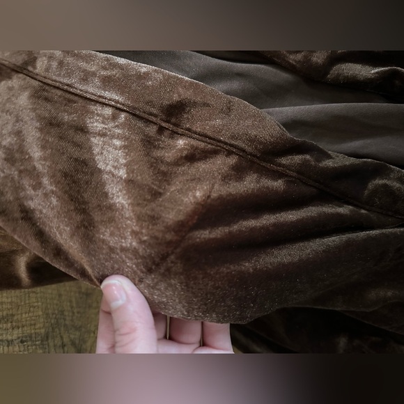 Lulus Perfectly Captivating Brown Velvet Strapless Maxi Dress - Picture 4 of 5